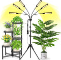 LED Grow Light Coverage and Upgraded Larger Board Full Spectrum Grow Lamps for Indoor Hydroponic Growing Light with High PPFD (5 Arms)