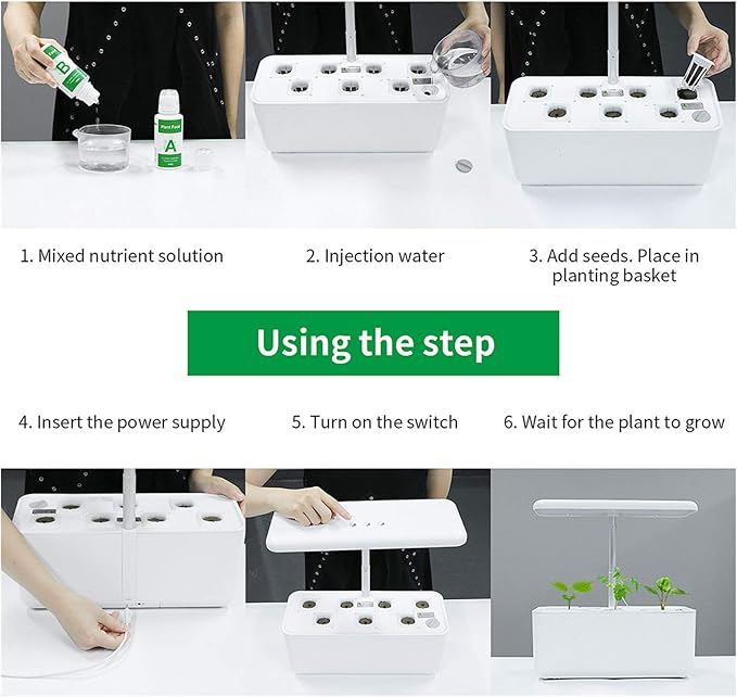 Hydroponic Planting System Smart Indoor Garden Planting System Hydroponics Automatic LED Lighting and Irrigation System