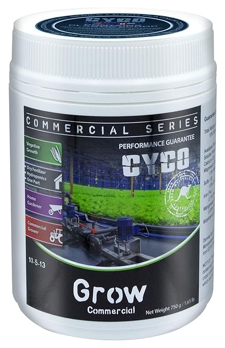 CYCO Commerical Series Grow - Hydroponic Plant Fertilizer (10-5-13) (750 Grams)