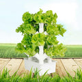 Hydroponic Tower Growing Sytem Garden Hydroponic Growing System Vertical Tower for Fresh Herb Garden Fruits Vegetable Plant Tower Gift for Gardening Lover A