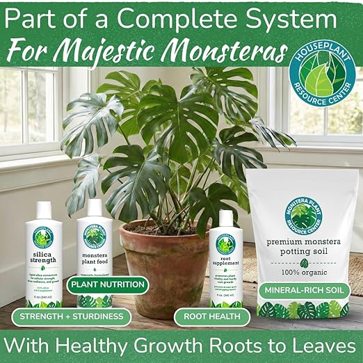 Monstera Plant Food - Premium Nutrient Rich Liquid Fertilizer (5-2-3 NPK) for Monstera Deliciosa &amp Other Tropical Plants | Supports Strong Roots &amp Large Lush Leaves | Safe Gentle Easy-to-Us