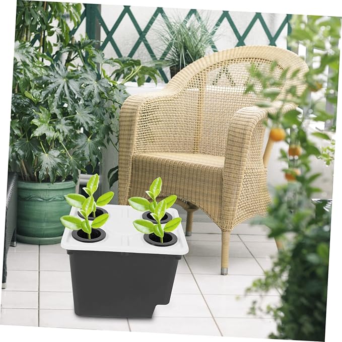 Happyyami Hydroponic Bucket Herb Growing Kit Indoor Hydroponic Systems for Greenhouse