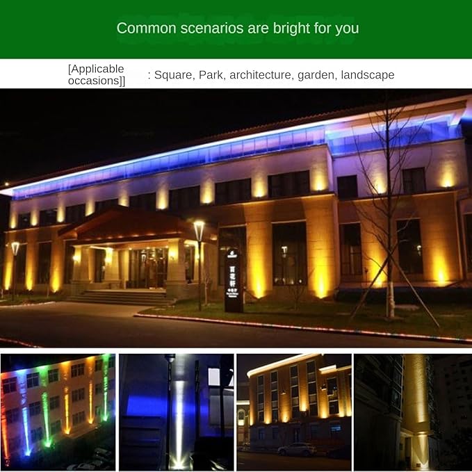 Outdoor Spotlight - Long Range Rotation Spotlight IP65 Outdoor Waterproof Long-Range Narrow Beam Light Projection Light Villa Led Beam Landscape Lamps(Red30W(85-265V))