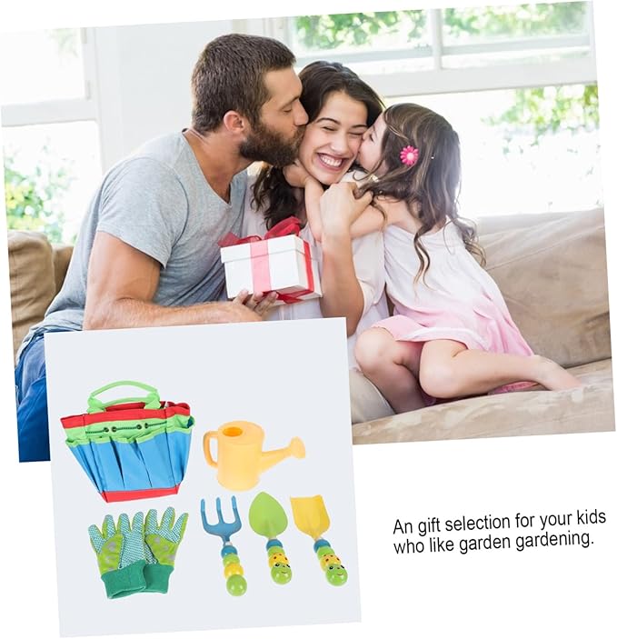Kisangel 1set Boys and Girls Gardening Tool Set Mini Shovel and Rake Kit for Outdoor Planting Activities for Little Hands Safe and Smooth for Boy Girl