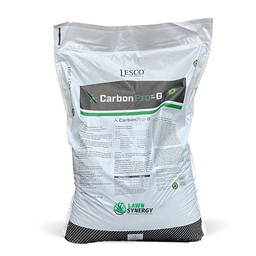 Lesco Carbon Pro G Soil Lawn Soil Nutrient Enhancer 40 lb Bag Covers 4000 to 8000 sq. Ft. - Increases CEC Level - 50X More Effective Than Humics