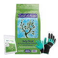 Coast of Maine KM6000 Kelp Meal Plant Food 4 LB – Organic Seaweed Fertilizer for Vibrant Growth with My Garden Pool Soil Test Strips &amp Claw Gardening Gloves