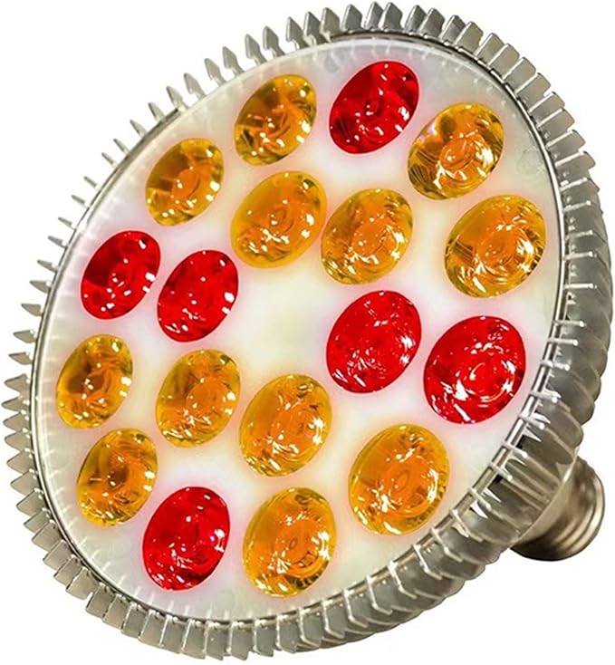 E27 LED Plant Grow Light 54W Par38 Full Spectrum Phyto Grow Box for Flower Seed Growth Hydroponics Veg Growing (Color : 12yellow 6red)