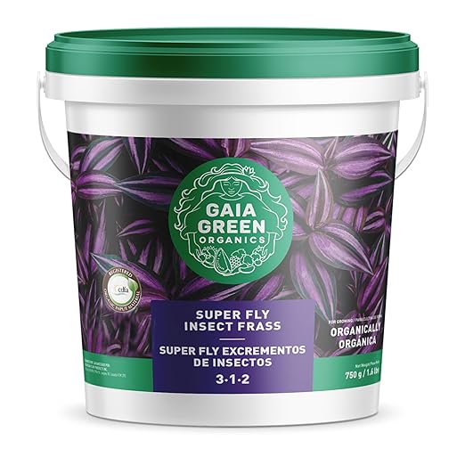 GAIA GREEN Organics 750 Grams Super Fly Insect Frass Natural Soil Nutrients for Gardening Vegetables Fruits and Flowering Plants