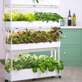 Indoor Garden Hydroponic Growing System3/4 Tier Hydroponics Tower SetHydroponic PlanterPlant Vertical HydroponicsSuitable for Planting Leafy VegetablesStem Vegetables 120holes