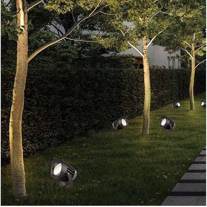 Outdoor Rotation Spotlight - LED Flood Light AC85-265V Spotlight Led Beam Light IP65 Waterproof Tree Lights Ground LED Landscape Lights for Building Garden Park(White Light30w)