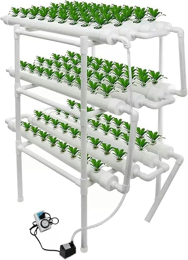 Hydroponics System Indoor Herb Garden Starter Kit Large Outdoor 108 Pot Hydroponics Growing Tower Herb Garden Planter Indoor Gift 0823