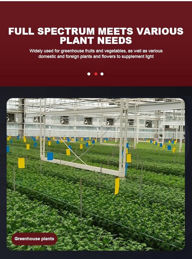 MINGPINHUIUS Upgrade Plant Grow Light: Full Spectrum Desk LED Plant Grow Lights IP65 Waterproof Dustproof for Indoor Plants Greenhouse Veg Bloom Light Hydroponic Grow Lamp