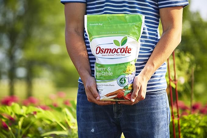 Osmocote Smart-Release Plant Food Flower &amp Vegetable Plant Fertilizer 8 lbs. (4-Pack)