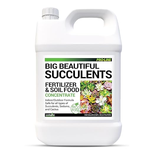 Covington Succulent Fertilizer Liquid (1 Gallon) – Cactus &amp Succulent Plant Food for Indoor and Outdoor Use – Slow Release Liquid Fertilizer for Houseplants – Made in USA