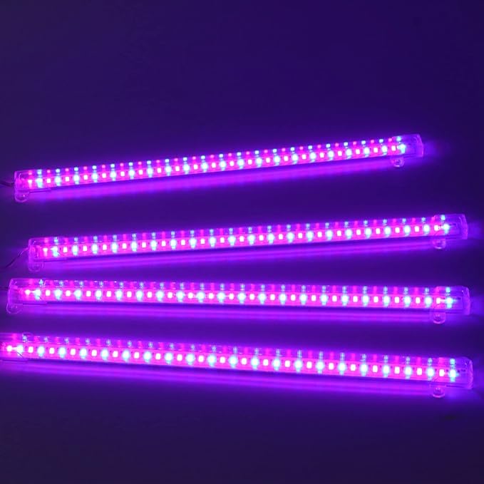 flexman LED Plant Growing Lamp 4 Heads USB Plug Dimmable Timer Full Spectrum Grow Light for Indoor Succulent Potted Plant Green House Hydroponics (Red+Blue)
