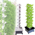 45Holes Hydroponic Grow Tower Vertical Hydroponics Indoor Self-Watering Growing kit Soilless Cultivation Grow Tower Aeroponics Growing Kit with Hydrating Pump