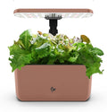 AeroGarden Harvest Lite in Mocha Soil-Free Indoor Hydroponic Garden with LED Grow Light for Year-Round Gardening of up to 6 Herbs and Vegetables