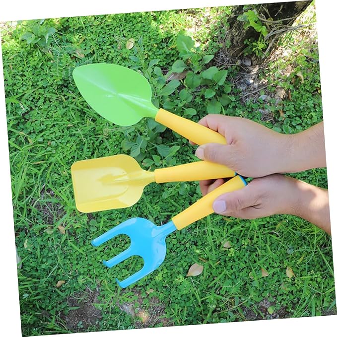 BESPORTBLE 1set Boys and Girls Garden Tools Gardening Kit Rake and Shovel for Flower Planting Outdoor Fun for Boys and Girls Lightweight and Easy to Use
