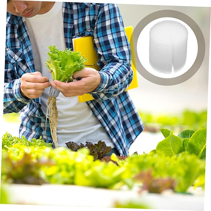 GALPADA 500pcs Hydroponic Planting Sponge Block for Soilless Vegetable Cultivation for Greenhouse and Indoor Hydroponics for Fruits Beans and Flowers