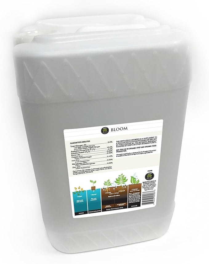 Bloom Natural Based Liquid Fertilizer 6-Gallon
