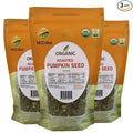McCabe Organic Roasted Pumpkin Seeds (Unsalted) - Organic Pumpkin Seeds Roasted 8oz (Pack of 3) | Rich with Fiber &amp Minerals | USDA and CCOF Certified | Packed in USA