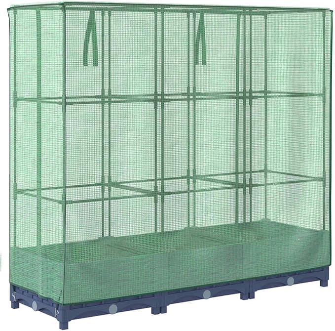 YAFF Raised Bed Blue Grey Polypropylene Polyethylene Iron MediumLawn &amp GardenGardeningPots &amp Planters4015825