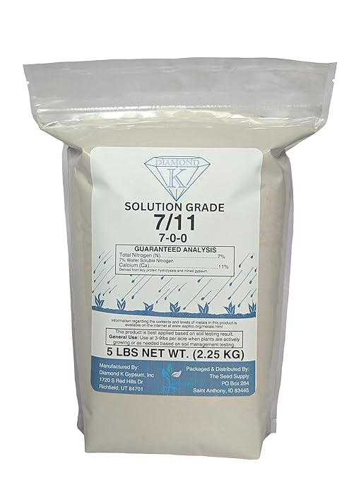 5 Pounds 7/11 High-Carbon Nitrogen &amp Calcium Soluble Garden Fertilizer Powder