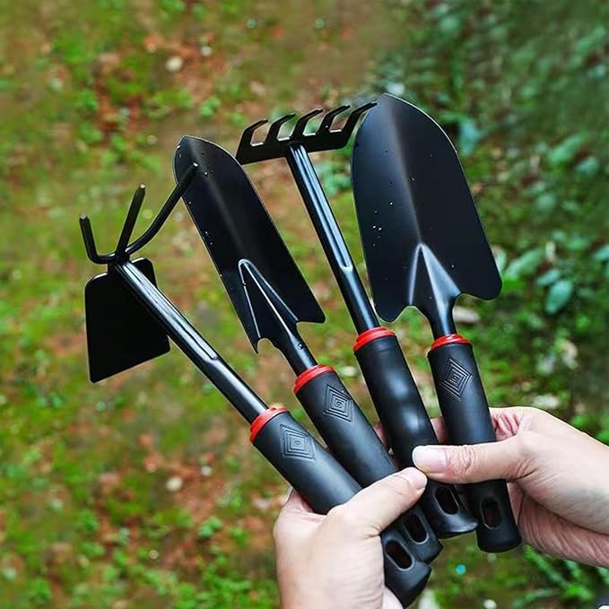 Gardening Tools - 4X Garden Tool Organizer | Heavy Duty Gardening Tools Set | Uprooting Weeding Tool | Gardening Hand Tools | Heavy Duty Planting Tools | Rust-Proof Digging Gadgets for Women Men