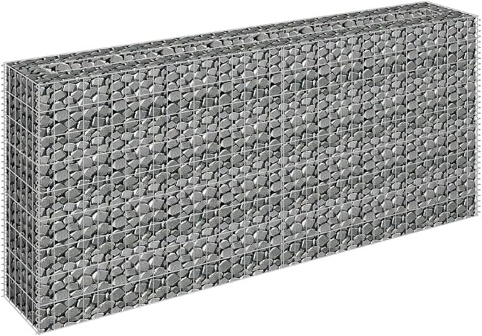 SKM Gabion Raised Bed Gabion Raised Bed Galvanized Steel 70.9x11.8x35.4