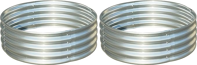 Raised Garden Bed Planter 2 Pack Round 3ft for Outdoor for Vegetable Flower