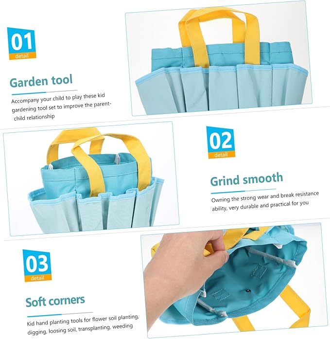 Boy Girl Gardening Tools Set Plastic Gardening Shovel Rake Trowel Watering Can for Comfortable Grip for Boy Garden Activities