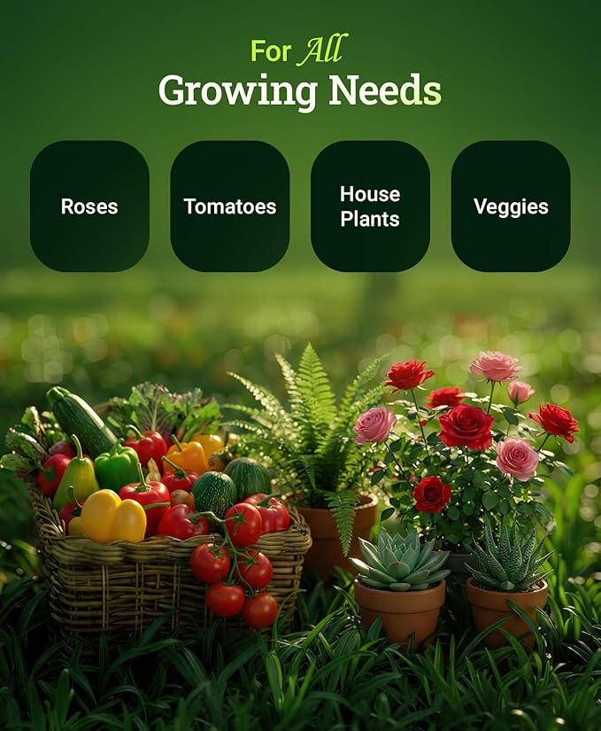 FoxFarm Grow Big Liquid Plant Food - Bloom Fertilizer for Flowers Fruits and Vegetables Perfect for Indoor &amp Outdoor Potted Plants NPK 6-4-4 (Quart)