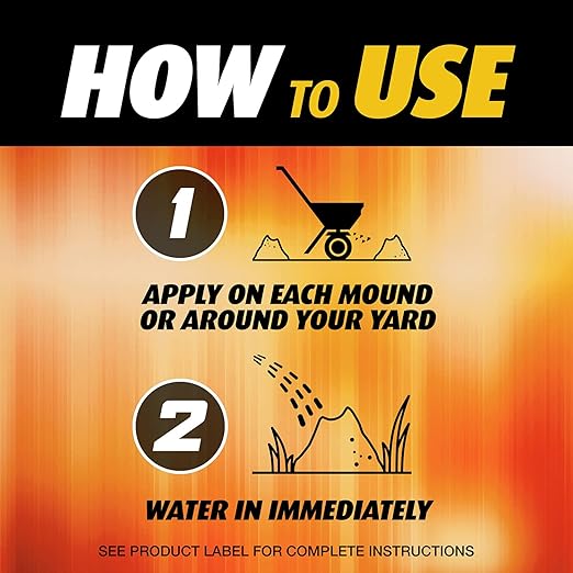 Ortho Fire Ant Killer Broadcast Granules - Fire Ant Granules for Outdoors Kills Mounds in 15 Minutes 6 Month Protection Treats Up To 5000 sq. ft. 11.5 lb. (2-Pack)
