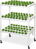 Hydroponic Grow Kit Hydroponics Growing System 3 Layers 108 Plant Sites Food-Grade PVC-U Pipes Hydroponic Planting Equipment with Water Pump Gift for Gardening Lover