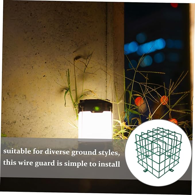 Outdoor Landscape Lighting Wire Guard Heavy Duty Cage for Ground Lights Protects Spotlights for Driveways Patios Walkways High Traffic Areas