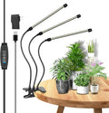 SKYWORLD LED Grow Light 126 LEDs Full Spectrum Clip Plant Growing Lamp for Indoor Plants Flexible Gooseneck Auto On Off Timing 3/9/12H 10 Dimmable Levels 3 Tubes Red &amp White