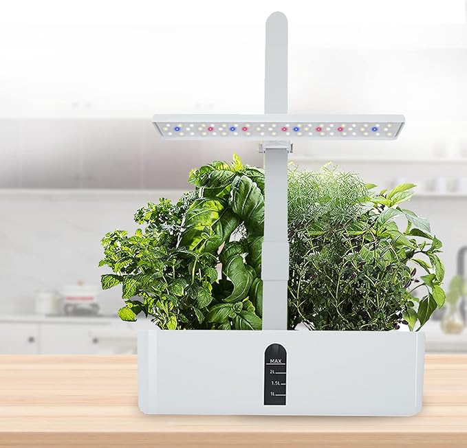 Indoor Hydroponics Growing System Smart Garden Germination Kit with Auto Timer for Home Kitchen Gardening