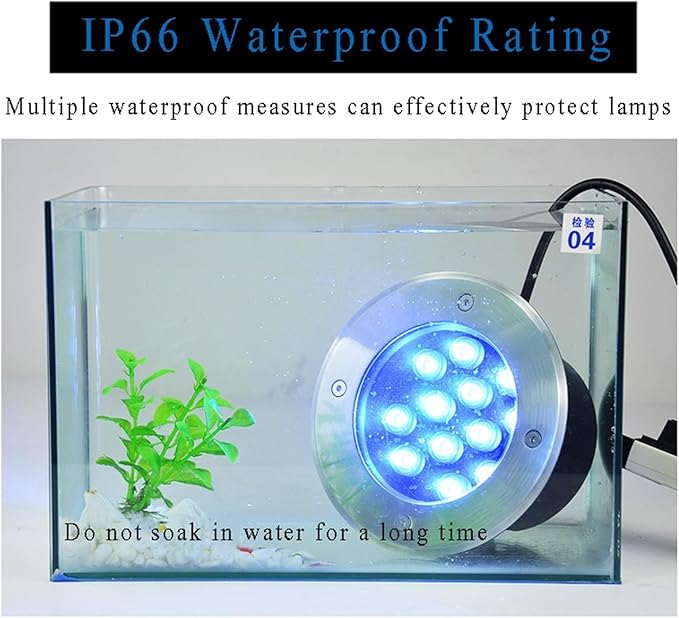 4PCS Ground LED Landscape Lights - Landscape Lights Recessed Buried Lights IP66 Waterproof Spotlight LED In Ground Lights for Driveway Deck Step GardenWarm White-1W