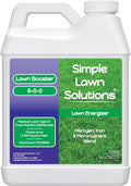 Commercial Grade Lawn Fertilizer with Iron- Liquid Fertilizer Spray- Nitrogen and Iron for Deeper Green Turf- Any Grass Type - Simple Lawn Solutions - Lawn Energizer (64 Ounce)
