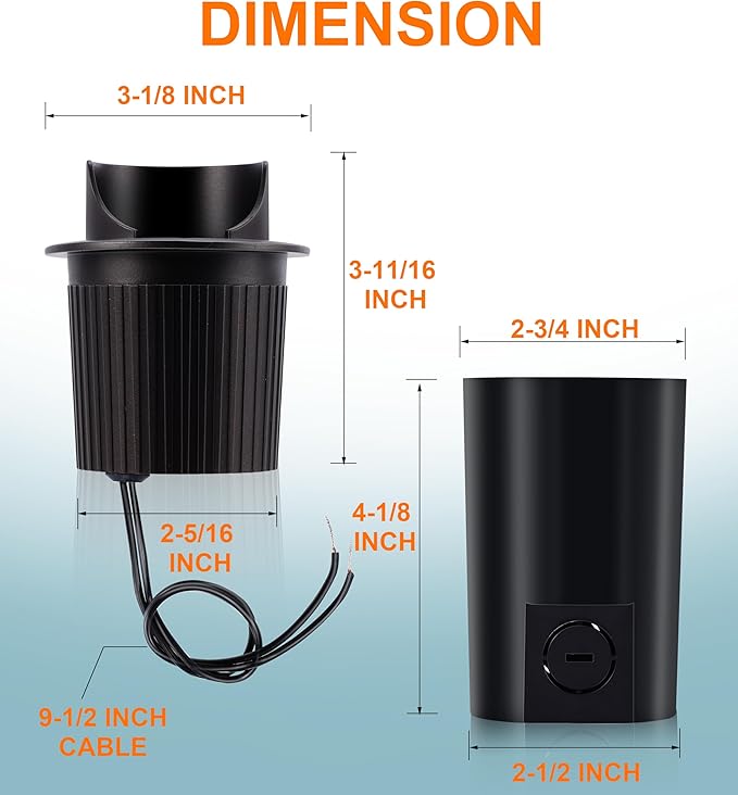 [6 Pack] CLOUDY BAY 9W Well Lights Landscape LED In Ground OutdoorShielded TopLow Voltage 12-24V AC/DCWaterproof Aluminum Uplights2700K/3000K/3500K/4000K/5000KTransformer Excluded