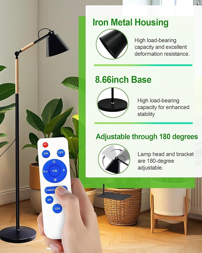 Standing Plant Grow Light LED Growing Light Full Spectrum for Indoor Plants4/8/12H Timer Flow Grow Light for Tall Large Indoor Plants