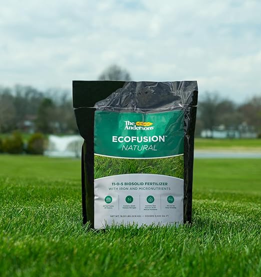 The Andersons Professional Ecofusion™ Natural 11-0-5 Biosolid Fertilizer with Iron and Micronutrients 18 lb. Bag - Covers up to 5000 sqft.