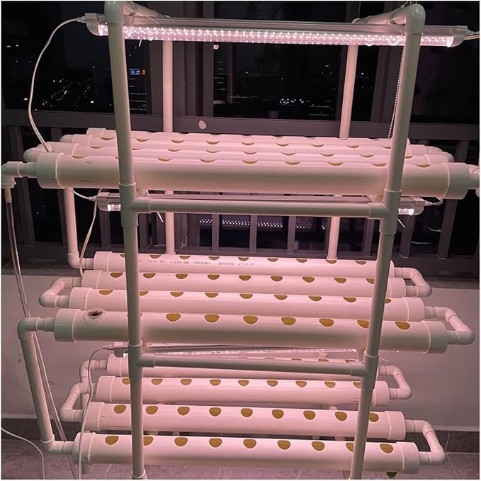 Hydroponic Equipment Vertical Hydroponics Growing System with LED Grow Lights for Family Farm Vetables Planting Lecture Planter Indoor Garden