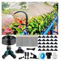 Drip Irrigation Kit Automatic Watering System for Potted Plants 360 Degree Adjustable Copper Micro Sprinklers Quick Connect Tubing Fittings for Garden Lawn Patio Balcony(25 Nozzles)