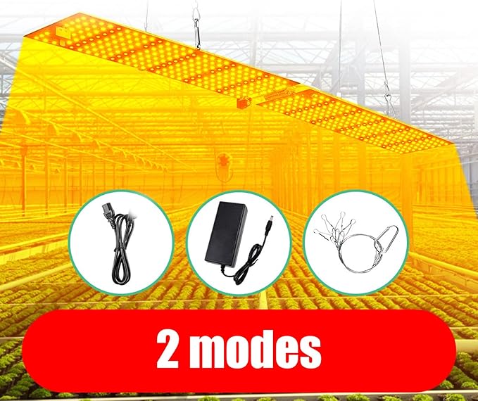 Plant Growing Lamp 180° Foldable Full Spectrum Grow Light with 624 LEDs Greenhouse Light for Indoor Plants Seedlings Hydroponics