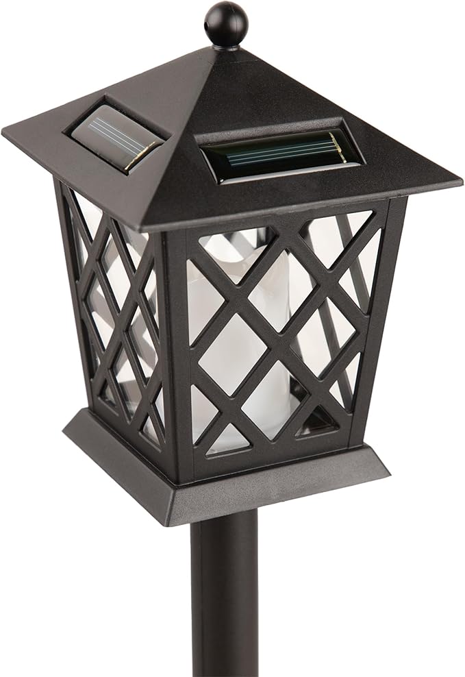 Alpine Corporation 16 Tall Outdoor Solar Powered Pathway LED Light Stakes (Set of 4)