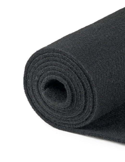 Kapmat 9 Oz/Sq Yd 72 Wide X 1 Yard Long - Black