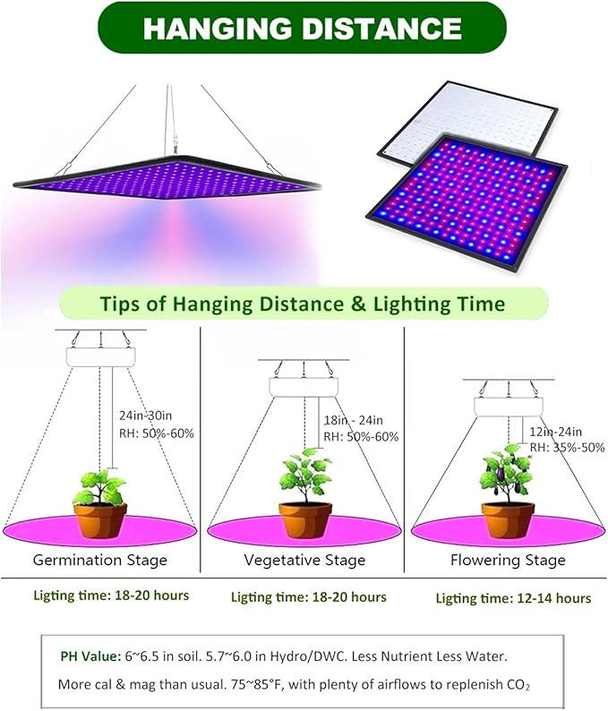 2PCS Upgraded 1000W LED Grow Lights Full Spectrum Dimmable Plant Grow Light for Greenhouse and Indoor Plant Veg and Flower GrowingBlack