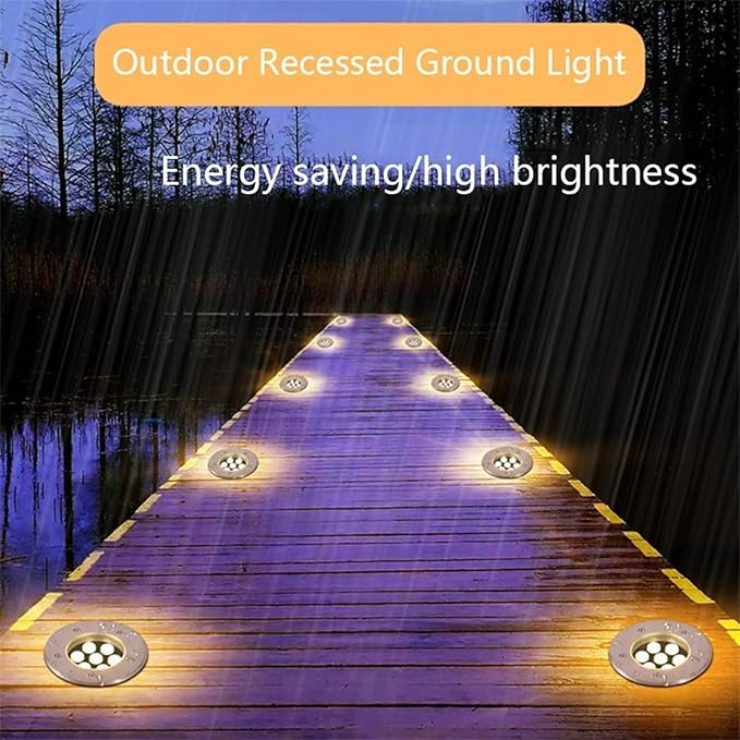 LED Landscape Lights 24V Outdoor Buried Lights Ground Spotlight IP67 LED Outdoor Waterproof Embedded Floor Lamp