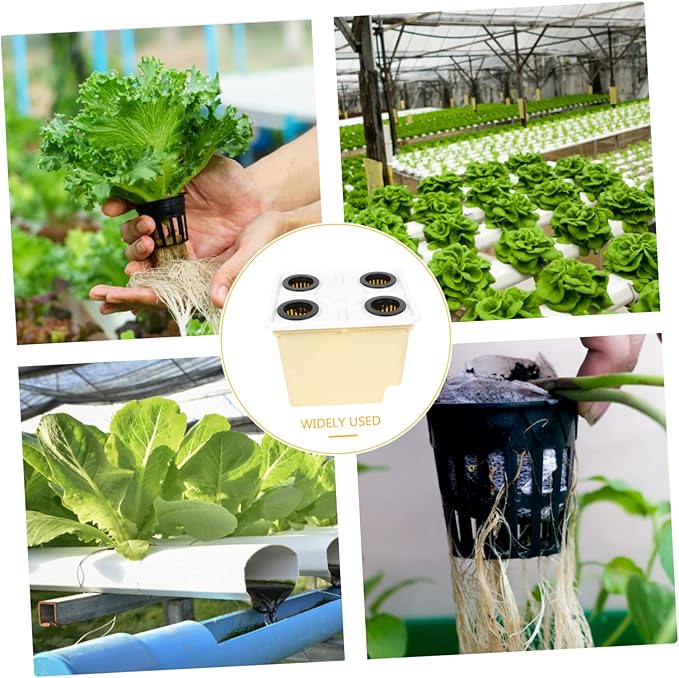 4holes Plastic Planting Baskets Hydroponics System for Garden Supply Hydroponic Baskets